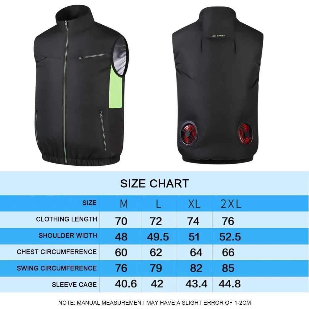 Electric Cooling Fan Vest For Outdoor Work And Hiking 4