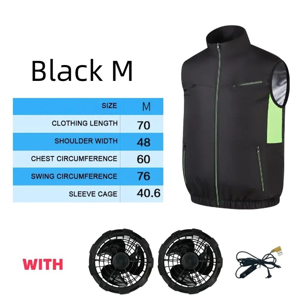 Electric Cooling Fan Vest For Outdoor Work And Hiking 6