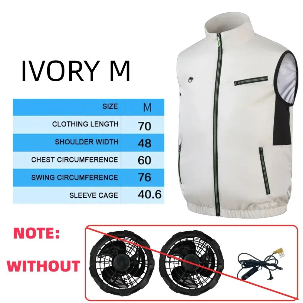 Electric Cooling Fan Vest For Outdoor Work And Hiking 15