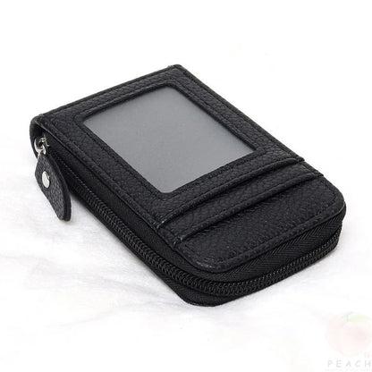 Portable Mini Card Wallet With Zipper  Multi Slot Design 5