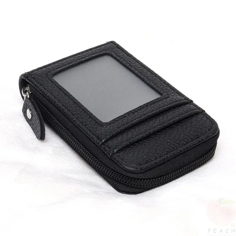 Portable Mini Card Wallet With Zipper  Multi Slot Design 6