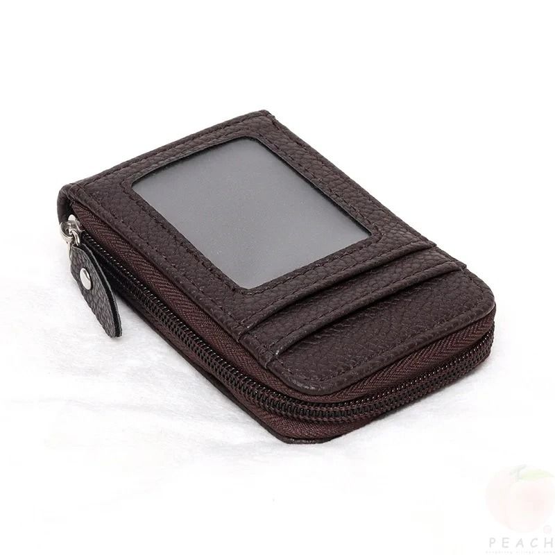 Portable Mini Card Wallet With Zipper  Multi Slot Design 7