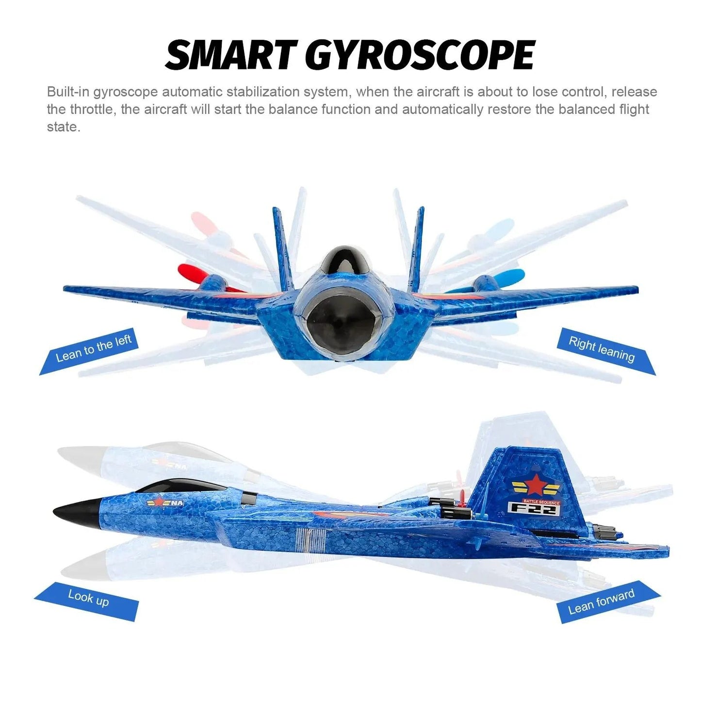 Remote Control Foam Glider With LED Lights 3