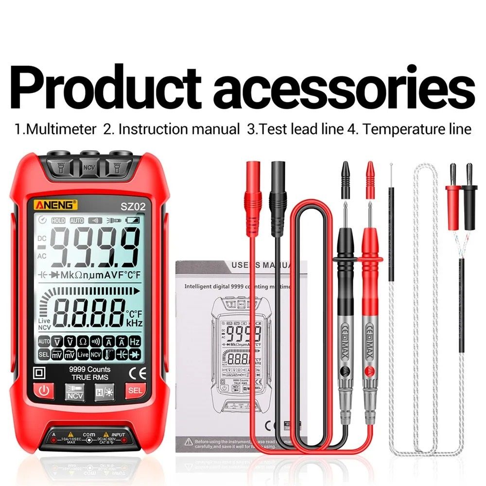 Auto Digital Multimeter With Capacitance And Transistor Test 9