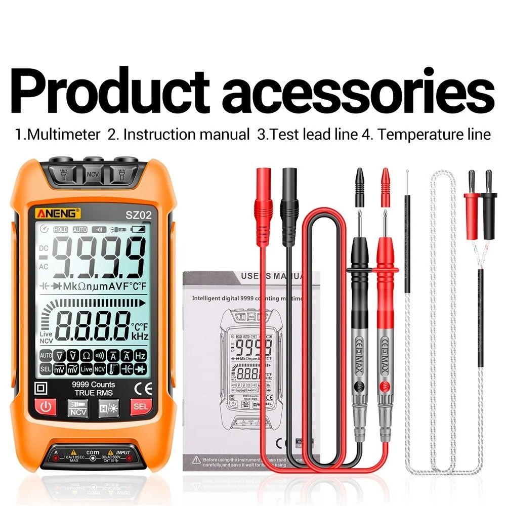 Auto Digital Multimeter With Capacitance And Transistor Test 10