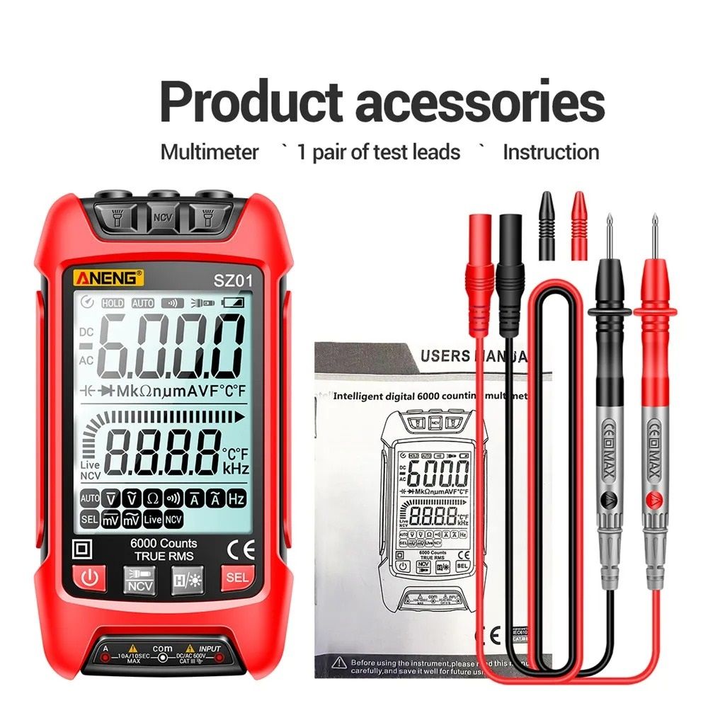 Auto Digital Multimeter With Capacitance And Transistor Test 6