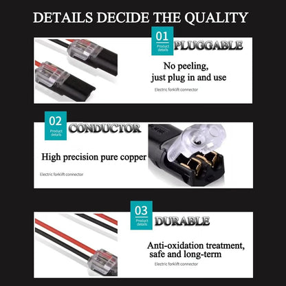 Double Wire Plug In Connector With Locking Buckle 1