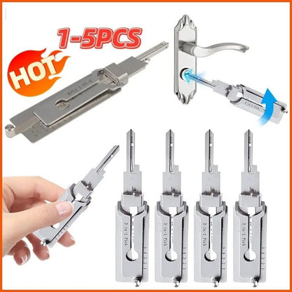 Stainless Steel Key Decoder & Precision Hook Repair Tool Set