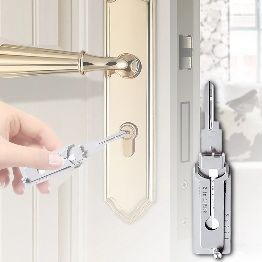 Stainless Steel Key Decoder  Precision Hook Repair Tool Set 1