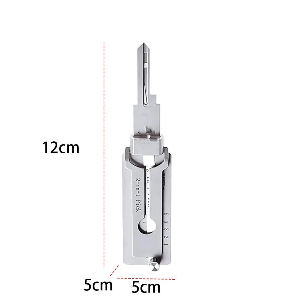 Stainless Steel Key Decoder  Precision Hook Repair Tool Set 5