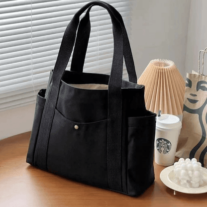 Large Capacity Canvas Tote Bag For Work School And Shopping 4