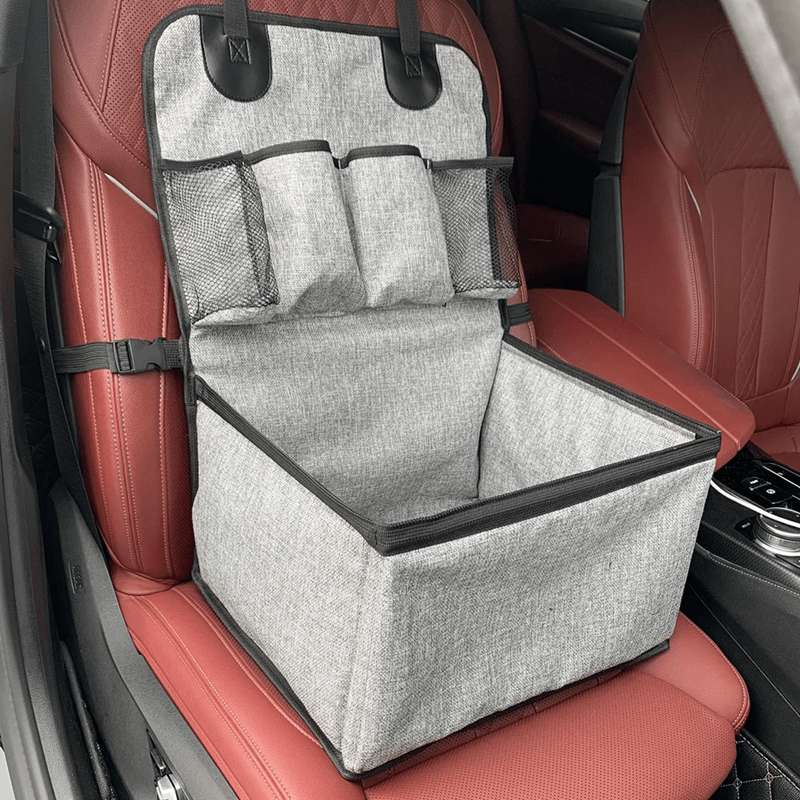 Dog Car Seat Booster For Small To Medium Pets With Storage Pockets 1