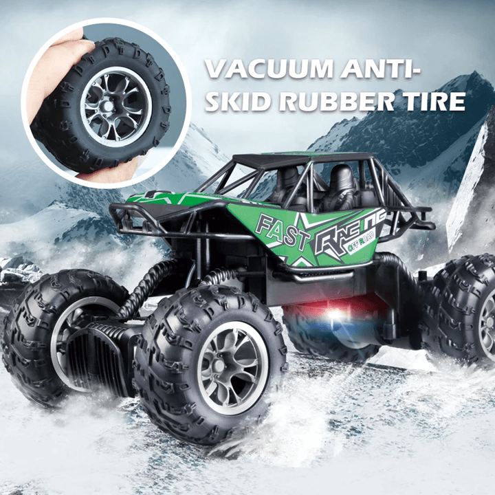 4 Way Remote Control Off Road Car For Kids With Lights And Anti Slip Tires 3