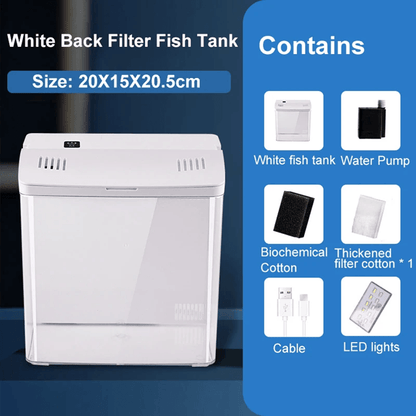 Mini Ecological Fish Tank With Self Circulating Filter For Home And Office 4