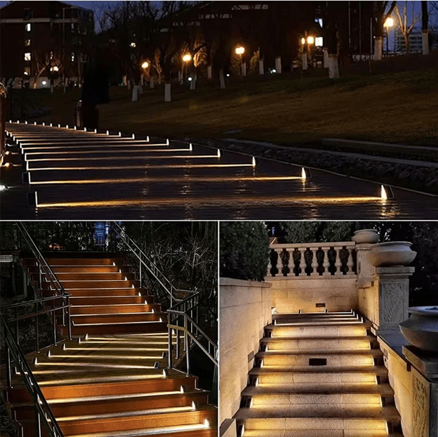 LED Solar Stair Light With Motion Sensor For Outdoor Pathways And Gardens 4