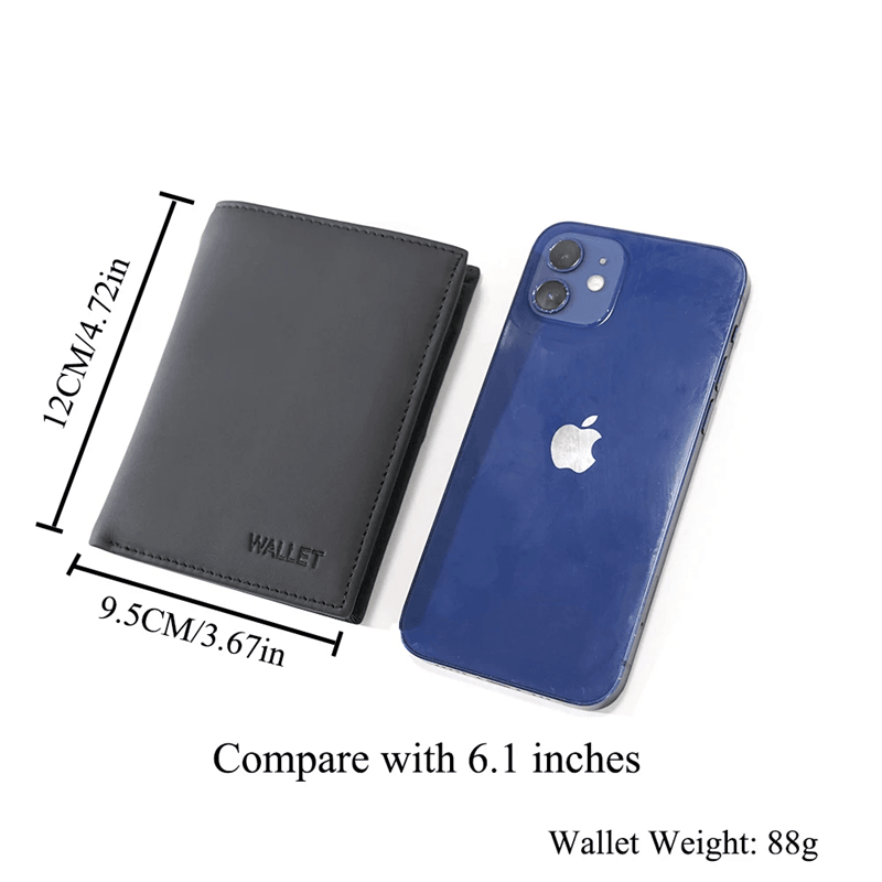 Genuine Leather RFID Wallet With Coin Purse And Card Holder 4