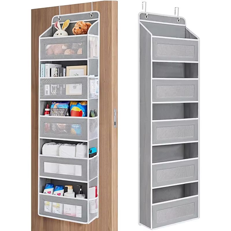 5-Shelf Hanging Storage Organizer – Behind Door Space Saver with Large Pockets for Bedroom, Bathroom & Closet