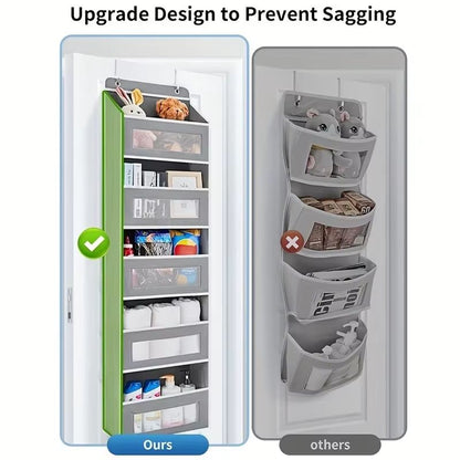 5Shelf Hanging Storage Organizer  Behind Door Space Saver With Large Pockets For Bedroom Bathroom   3