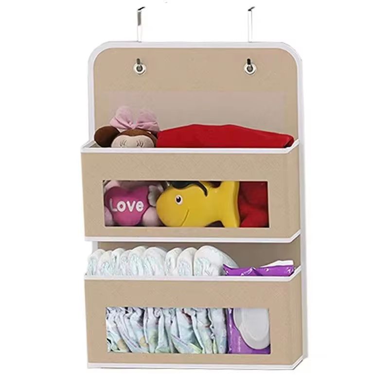 5Shelf Hanging Storage Organizer  Behind Door Space Saver With Large Pockets For Bedroom Bathroom   6