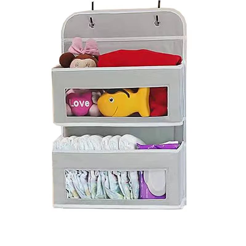 5Shelf Hanging Storage Organizer  Behind Door Space Saver With Large Pockets For Bedroom Bathroom   8