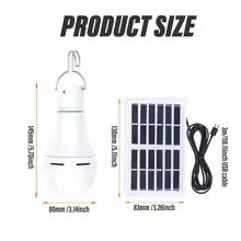 Portable LED Solar Lamp Bulb  Outdoor Waterproof Hanging Light For Camping Hiking Fishing  Emergenc 4