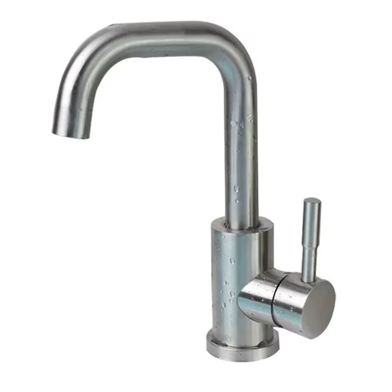 304 Stainless Steel Bathroom Basin Faucet  360 Rotating Hot And Cold Mixer Tap With Single Handle 3