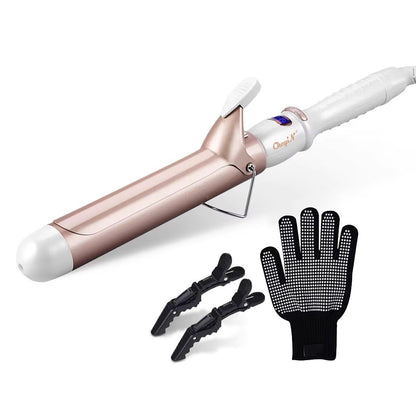 CkeyiN Professional Ceramic Hair Curler  32mm  38mm Curling Iron With Adjustable Temperature For Lo 6