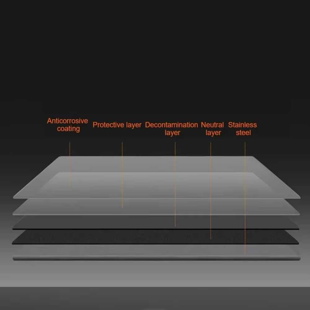 Large Stainless Steel Chopping Board  Double Panel Multifunctional Kitchen Cutting And Baking Board 4