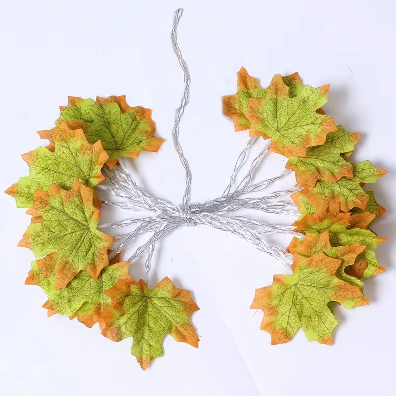 LED Maple Leaf String Lights  2M3M6M Artificial Leaf Garland Lantern For Christmas Halloween  Home  10