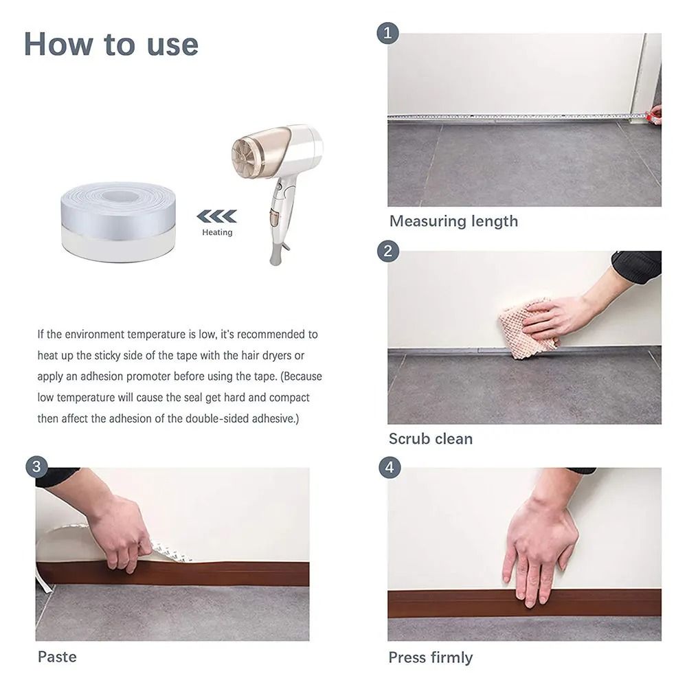 Self Adhesive Door Window Sealing Strip 25mm X 5m 3