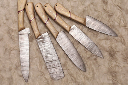 Custom Damascus Steel Chef Knife Set For Professional Kitchens 4