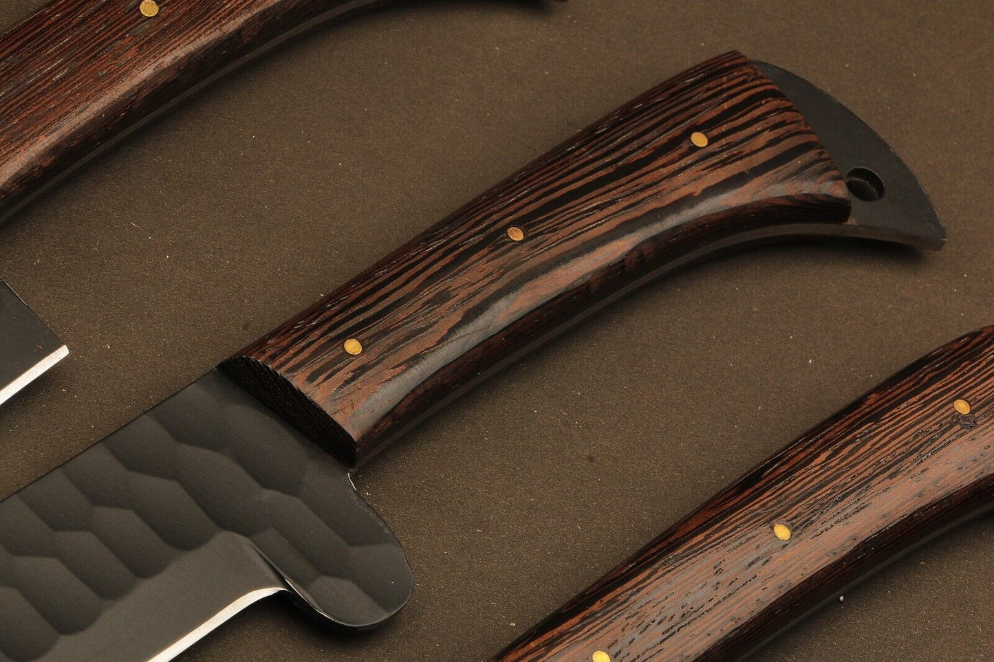 Professional Grade Handmade Damascus Chef Knives With Rosewood 2