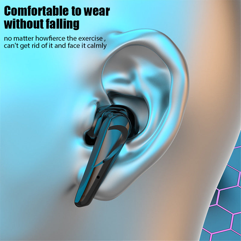 Gaming Wireless Bluetooth Earphones, In-Ear Headphones, Noise-Cancelling Airbuds, iOS and Android Universal