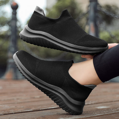 Lightweight Men Running Walking Knit Shoes Breathable Casual Sneakers Fashion Athletic Sport Gym Sh 1