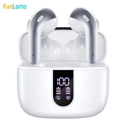 Bluetooth 53 Wireless Earbuds QuadMic Call Noise Reduction ENC 50H Playtime Wireless Earphones Blue 6