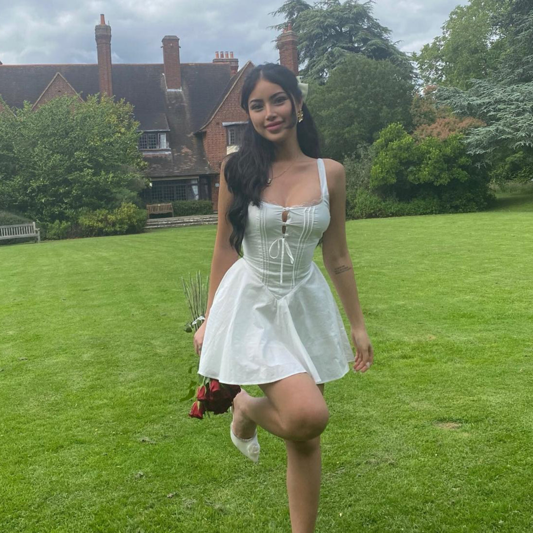 Elegant Holiday Dress, Sexy Yellow A Line Dress with Lace Up, Hollow Out Summer Party Dress for Women