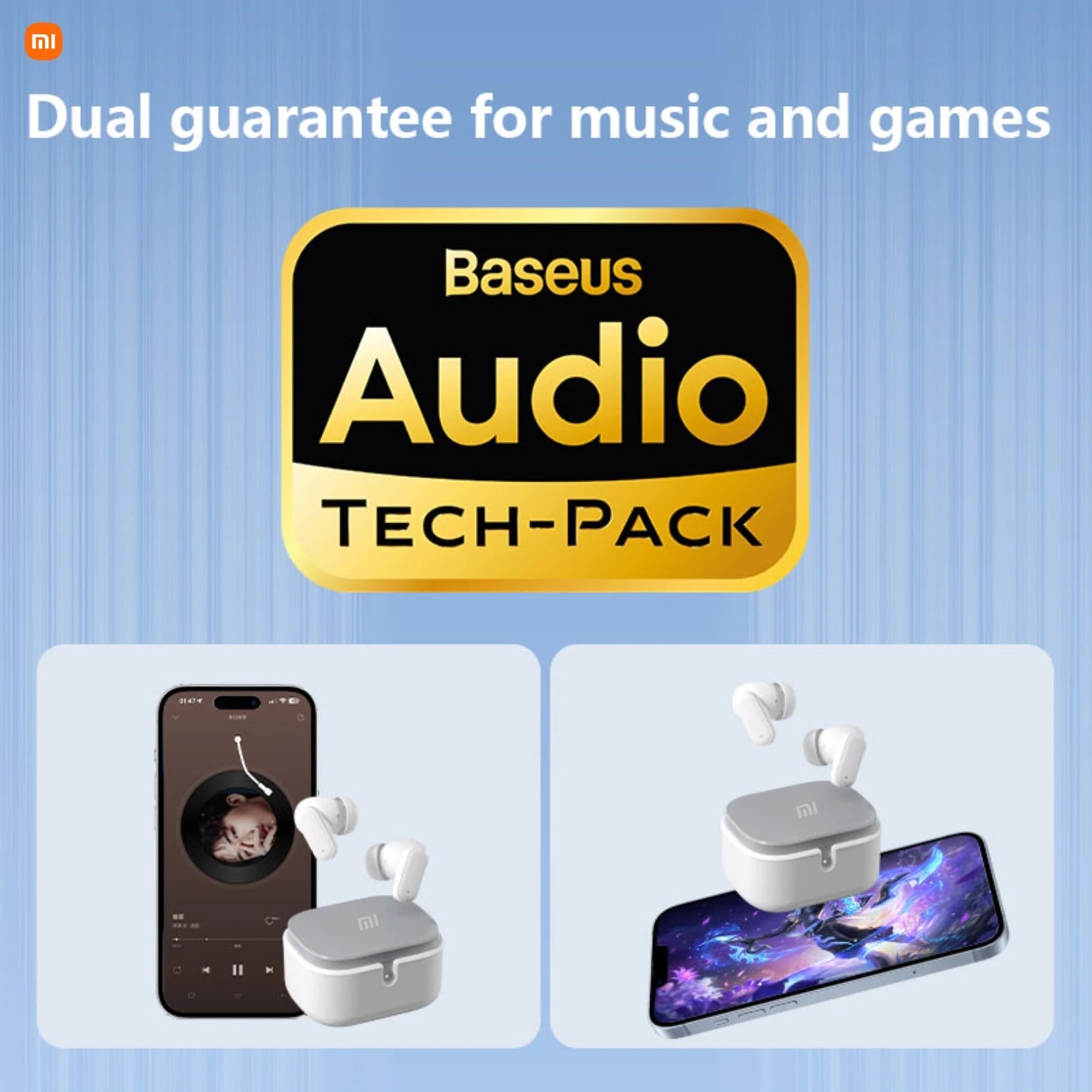 Wireless Bluetooth Earphones Xiaomi Auricular, In Ear, Sports Noise Reduction, Waterproof for Android iOS PC