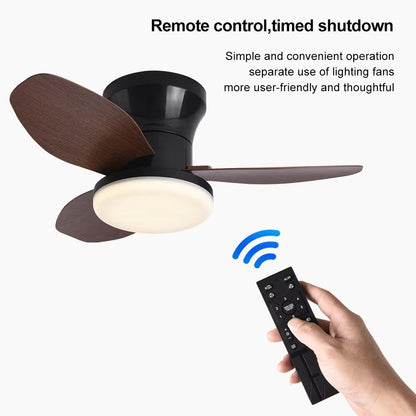 LED Ceiling Fan Light  Modern Nordic Ceiling Mounted Fan With Decorative Lighting For Living Room B 3