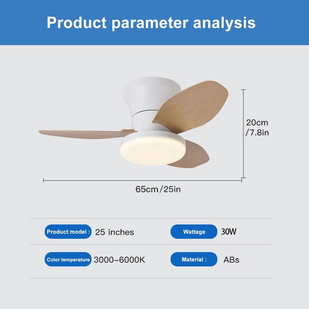 LED Ceiling Fan Light  Modern Nordic Ceiling Mounted Fan With Decorative Lighting For Living Room B 10
