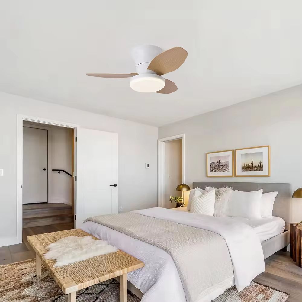 LED Ceiling Fan Light  Modern Nordic Ceiling Mounted Fan With Decorative Lighting For Living Room B 5