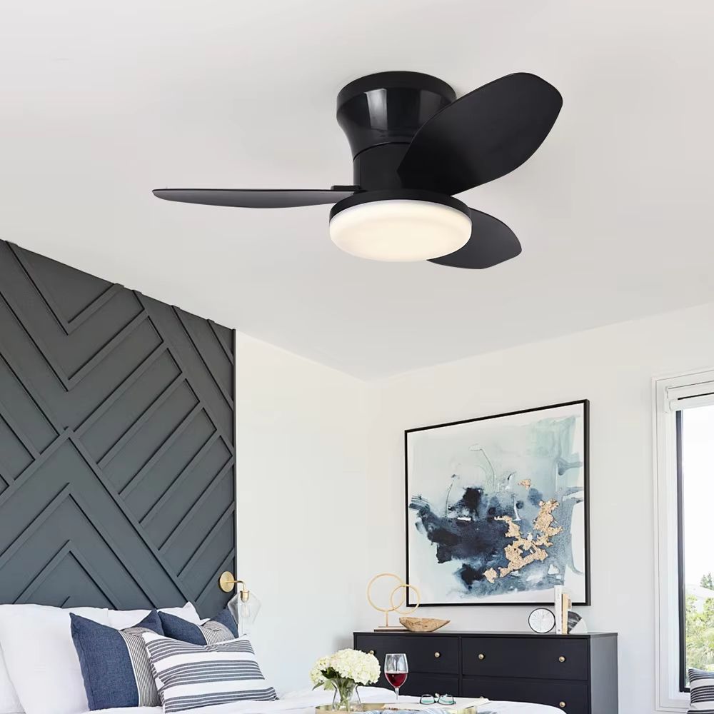 LED Ceiling Fan Light  Modern Nordic Ceiling Mounted Fan With Decorative Lighting For Living Room B 6