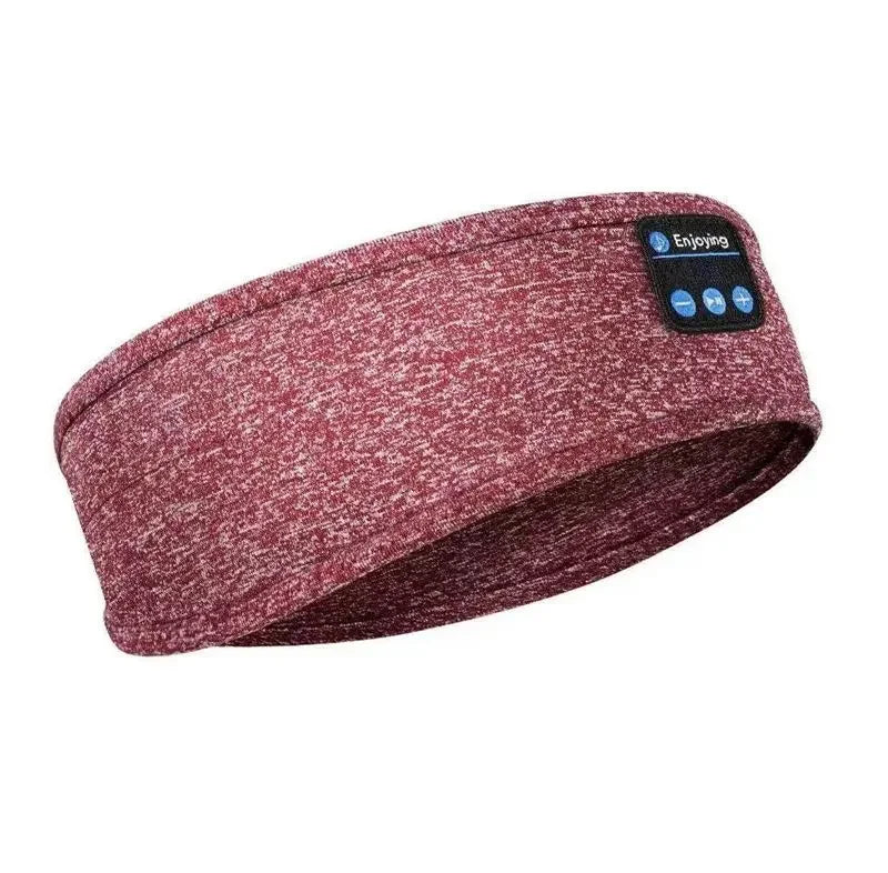 Wireless Music Earphones Eye Mask for Side Sleeper, Thin Soft Elastic Comfortable Headband, Bluetooth Sleeping Headphone