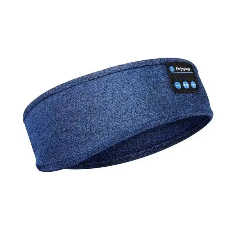 Wireless Music Earphones Eye Mask for Side Sleeper, Thin Soft Elastic Comfortable Headband, Bluetooth Sleeping Headphone