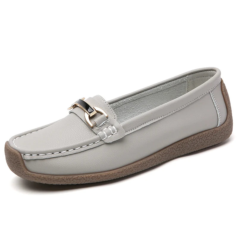 Luxury Designer Women Shoes Leather Loafers Slip On Flat Moccasins  Fashion Sneakers For Women 10