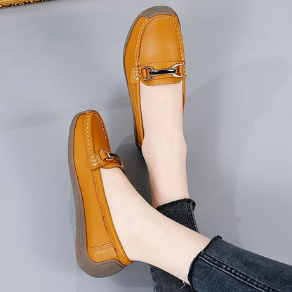 Luxury Designer Women Shoes Leather Loafers Slip On Flat Moccasins  Fashion Sneakers For Women 3