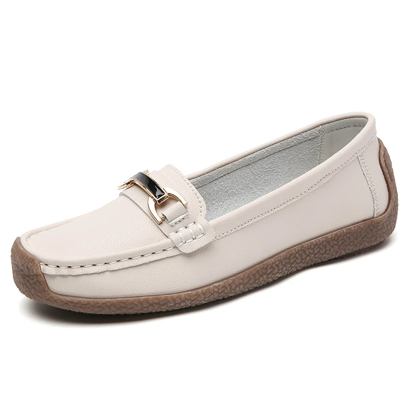 Luxury Designer Women Shoes Leather Loafers Slip On Flat Moccasins  Fashion Sneakers For Women 5