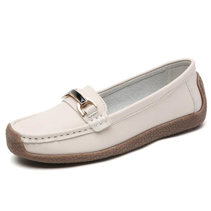 Luxury Designer Women Shoes Leather Loafers Slip On Flat Moccasins  Fashion Sneakers For Women 5