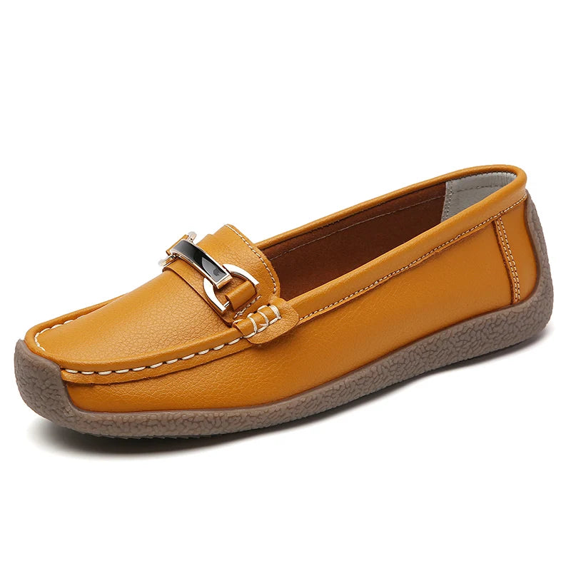 Luxury Designer Women Shoes Leather Loafers Slip On Flat Moccasins  Fashion Sneakers For Women 8