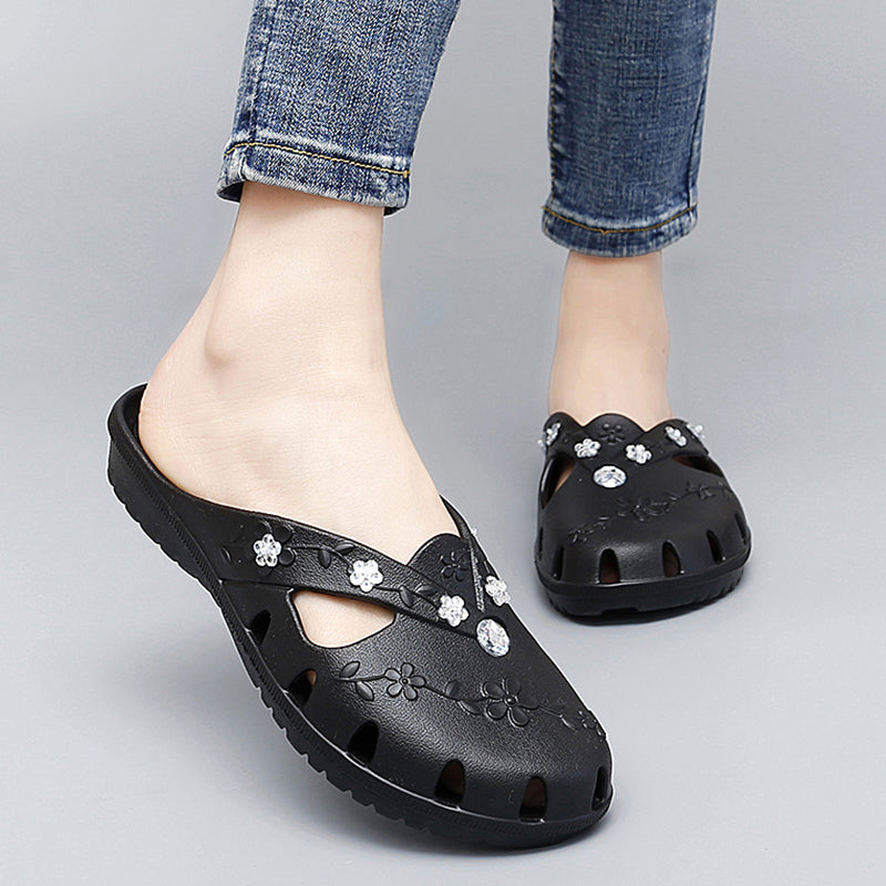 Womens Casual Clogs Breathable Summer Beach Sandals Valentine Slippers Slip On Flip Flops Lightweig 3