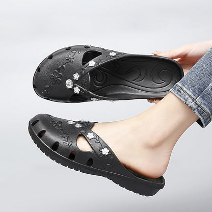Womens Casual Clogs Breathable Summer Beach Sandals Valentine Slippers Slip On Flip Flops Lightweig 4